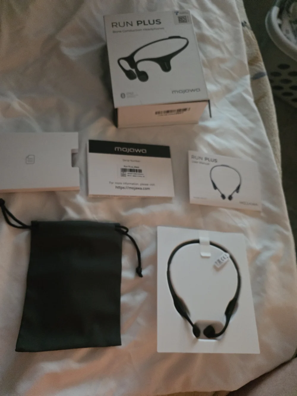 Mojawa Run Plus Bone Conduction Headphones Black